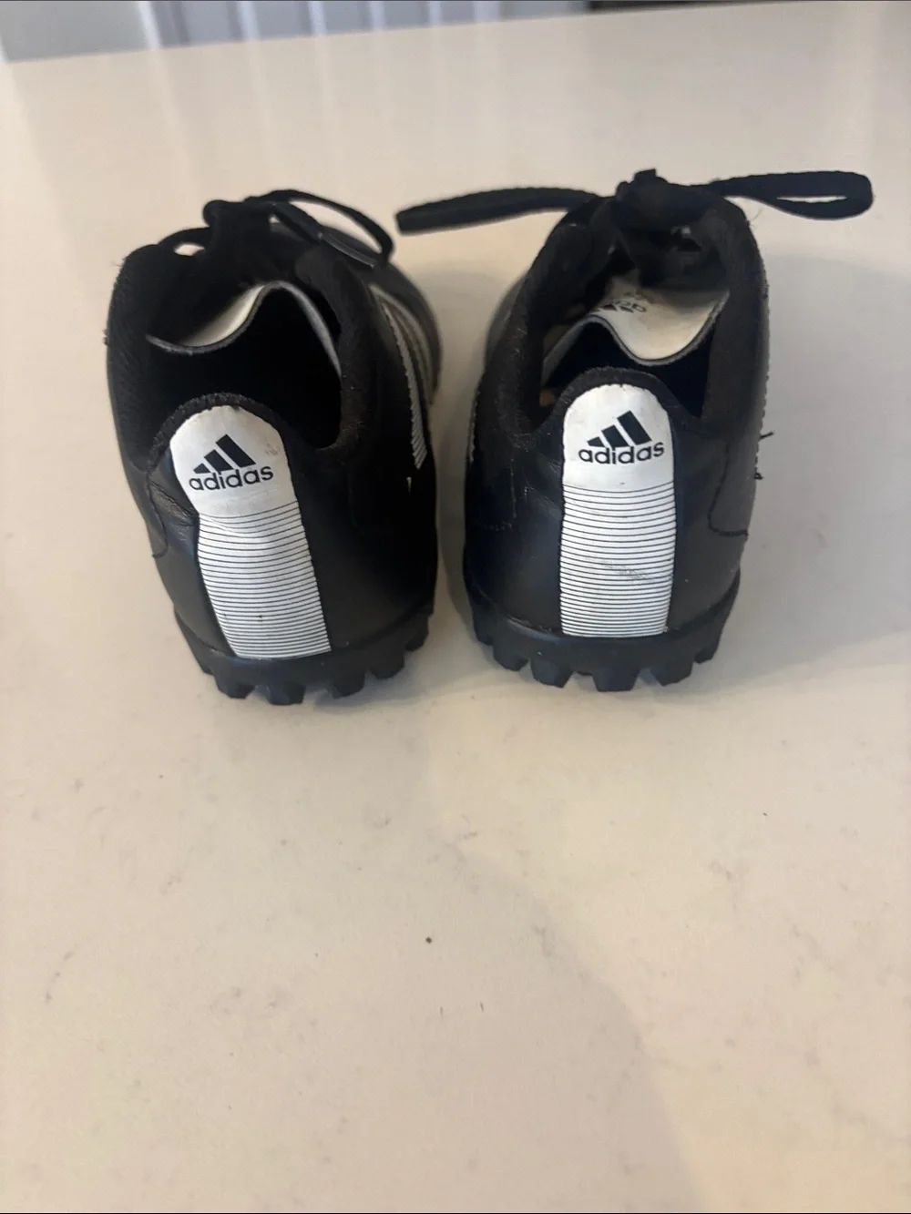 Adidas Kids Black and White Soccer Indoor soccer Shoes